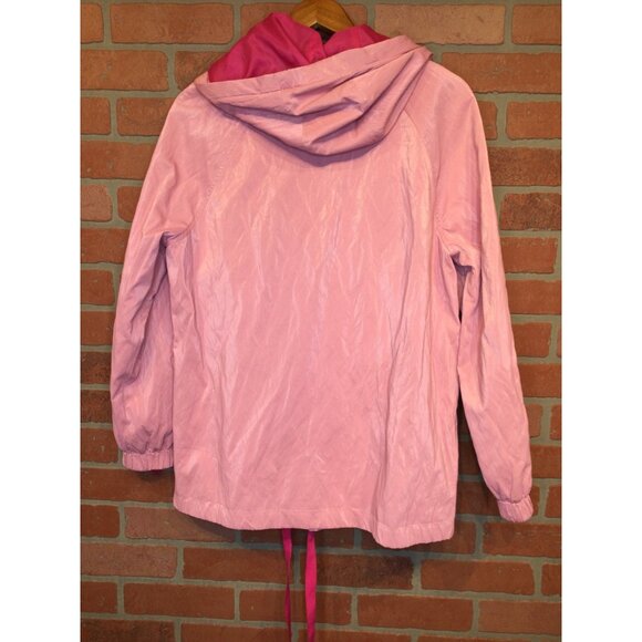Nikki Jones Lightweight Luster Pink Bonbon Hooded Jacket Womens Size XS - Picture 7 of 10